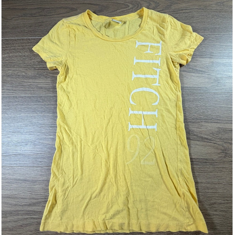 Abercrombie & Fitch Women's Y2K Retro Fitted Logo Tee Size M Classic Cotton